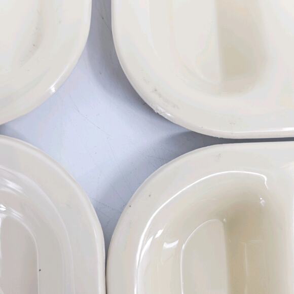Cafeteria School Food Trays SiLite 614 Vintage 4 Lot Divided 6-Compartment Cream - Picture 4 of 10
